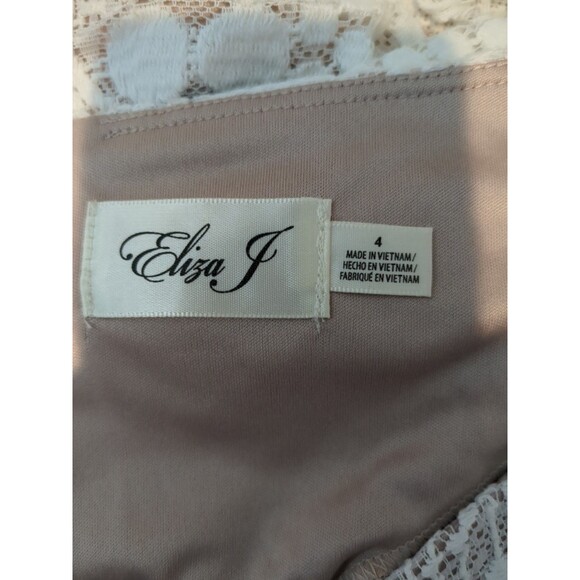 Eliza j Dress Size 4 White Lace - Picture 3 of 5